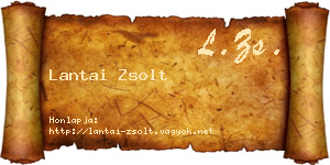 Lantai Zsolt névjegykártya