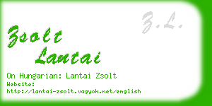 zsolt lantai business card